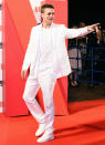 <p>It looks like Brad Pitt’s got his swagger back! The actor dared to wear all white to the Tokyo premiere of <em>War Machine </em>and was clearly having a great time while interacting with the crowd. (Photo: Jun Sato/WireImage) </p>