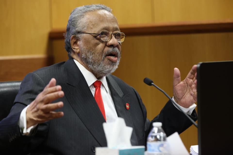 Fani Willis’s father John Clifford Floyd III testifies on 16 February (Getty Images)