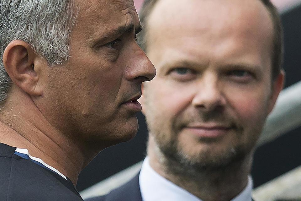 Top dogs | Manager Jose Mourinho and executive vice chairman Ed Woodward (right): AFP/Getty Images/Jon Super