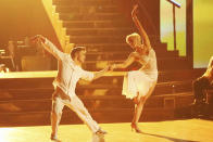 Derek Hough and Kellie Pickler perform on "Dancing With the Stars."