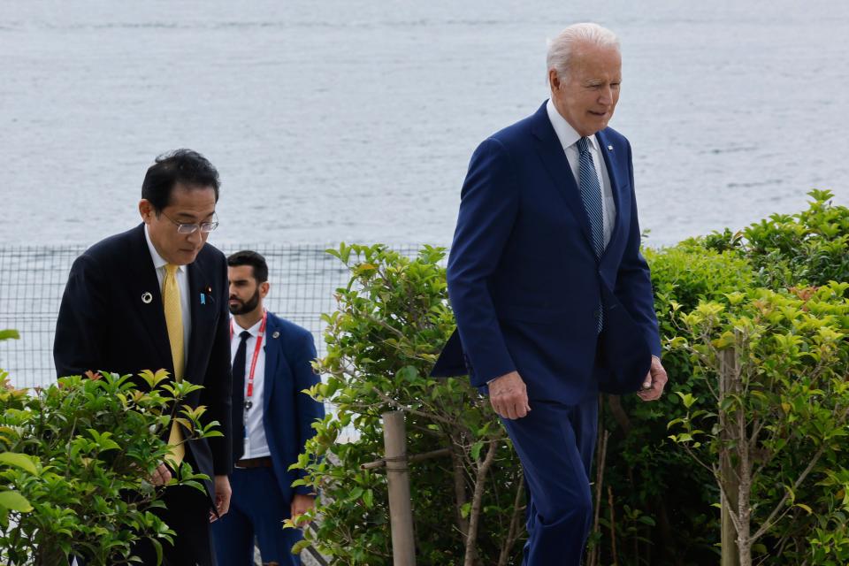 Joe  Biden at the G7 summit in Japan