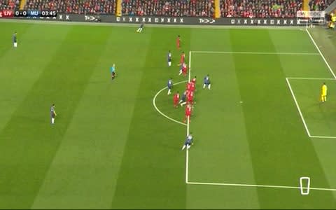 Lukaku in splendid isolation in the penalty area - Credit: Sky Sports