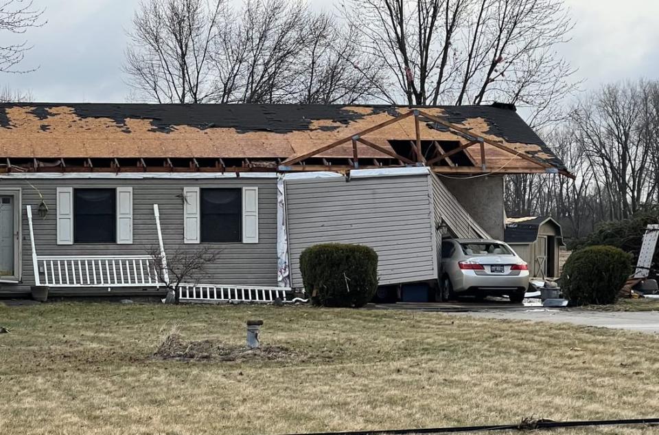 Storm damage on Mitchell Road in Springfield Twp.