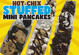 Stuffed Mini Pancakes

Hot Chix Hotcakes & Chicken