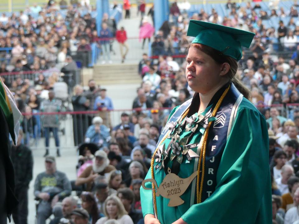 Nearly 430 Sultana High School seniors turned their tassels during the school’s 27th commencement ceremony on Wednesday, May 24, 2023 at Glen Helen Amphitheater in San Bernardino.