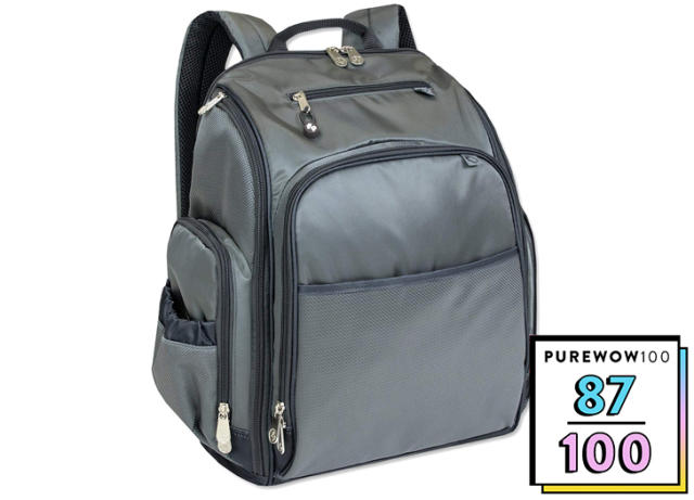  Fisher-Price Large Grey Diaper Bag Backpack with Changing Pad  and Stroller Straps (Grey Kaden) : Baby