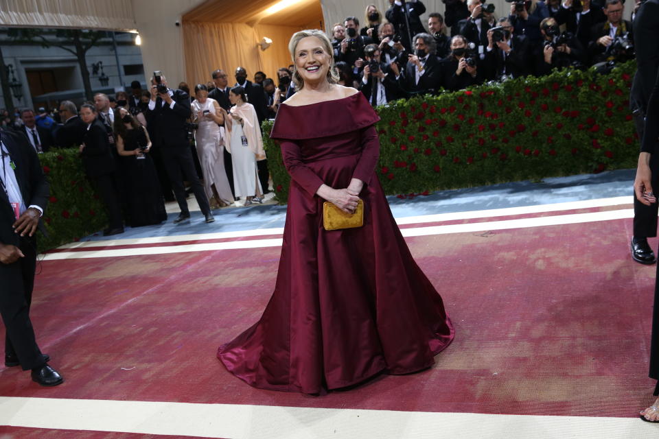 Hillary Clinton at the 2022 Met Gala - Credit: Lexie Moreland for WWD