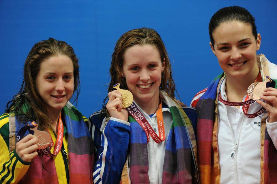 Scottish swimmer Hannah Miley gold medal