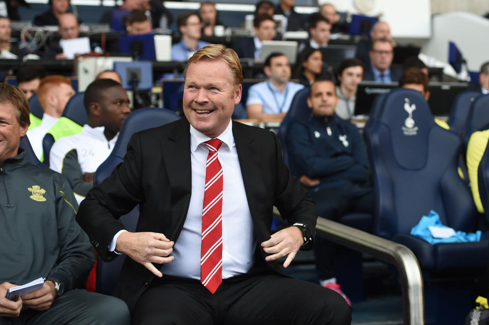 Southampton manager Ronald Koeman. (AP Photo/Tim Ireland)