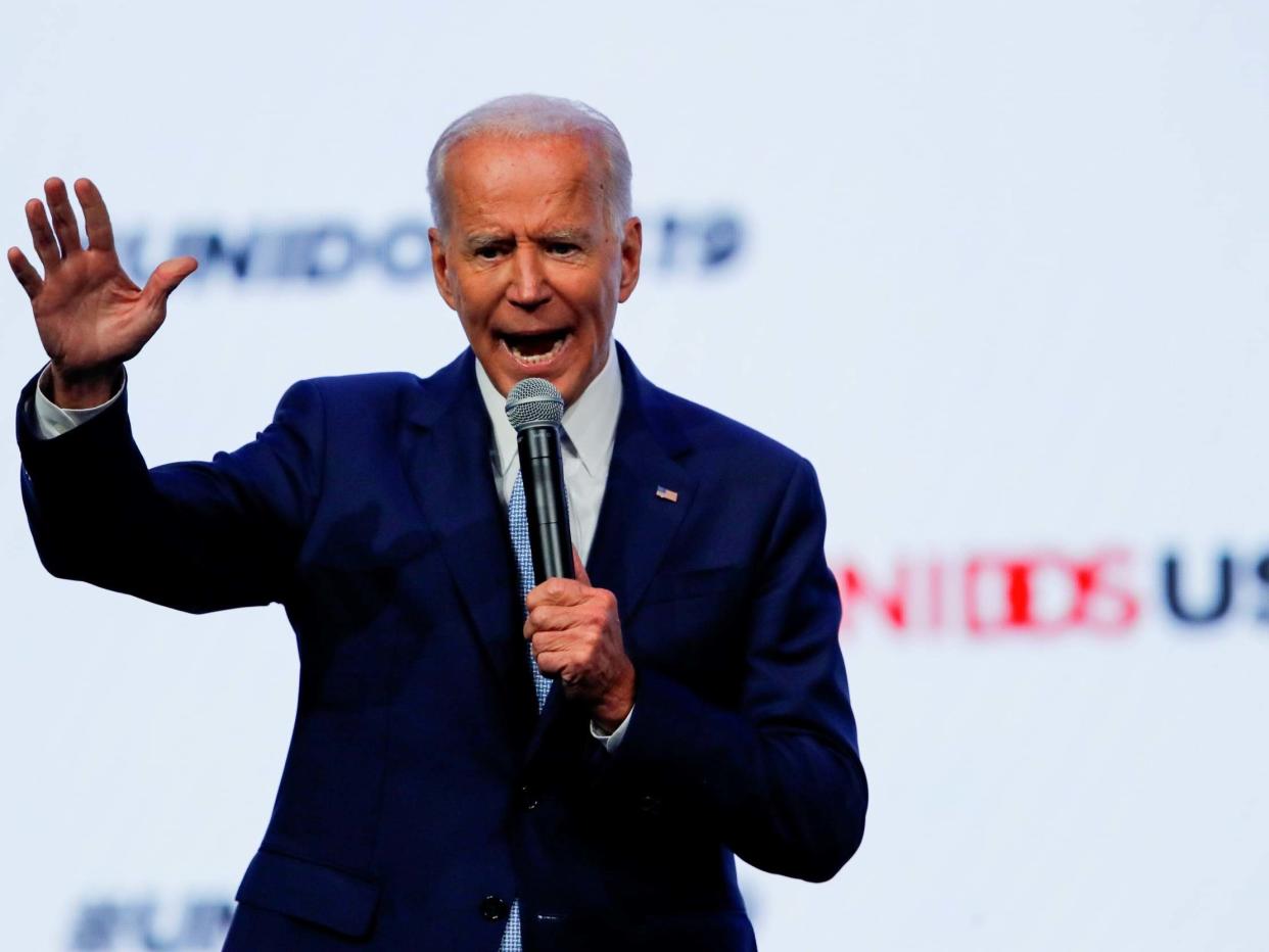 Presumptive Democratic presidential nominee Joe Biden criticised anti-antisemitism on the left: REUTERS