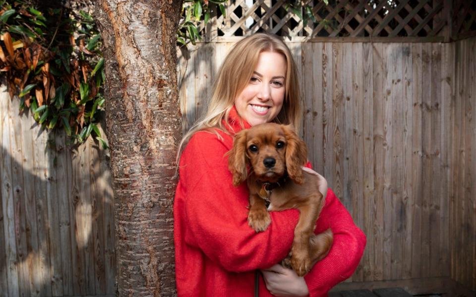  Emma-Jayne Porteous with her King Charles Cavalier Spaniel  - Rii Schroer