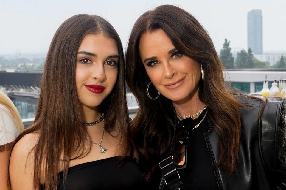 <p>Presley Ann/Getty </p> Portia Umansky and Kyle Richards