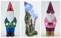 <p>Garden gnomes have been forbidden throughout RHS Chelsea's history, but in 2013 the ban was temporarily lifted on the show's centenary year. Well-known faces – including Elton John, Dame Helen Mirren, Joanna Lumley, Mary Berry and Laurence Llewelyn-Bowen – painted gnomes to sell for charity. </p>