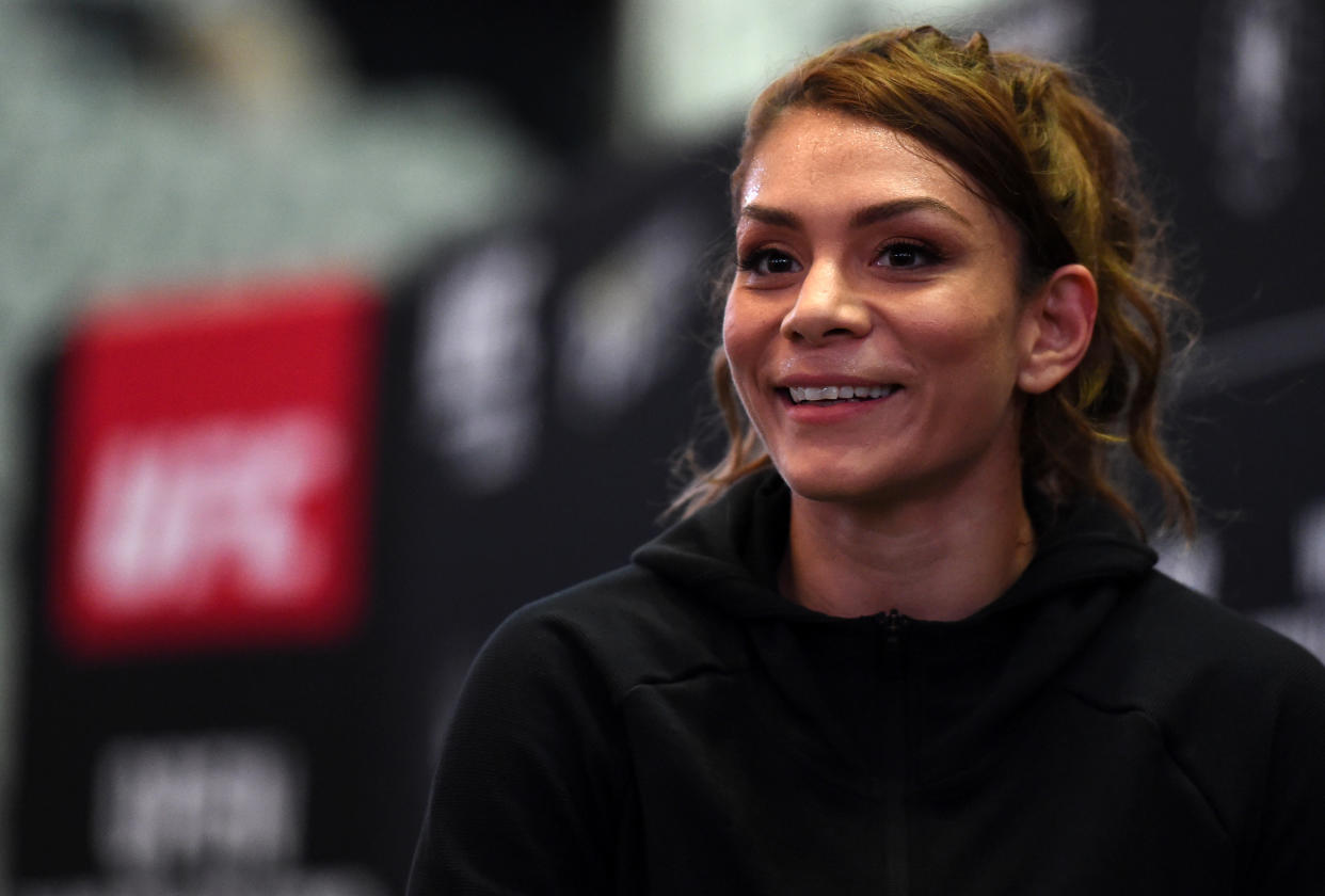 Nicco Montaño now holds the dubious distinction of being the largest underdog a UFC champion has ever been for her fight against Valentina Shevchenko. (Getty Images)