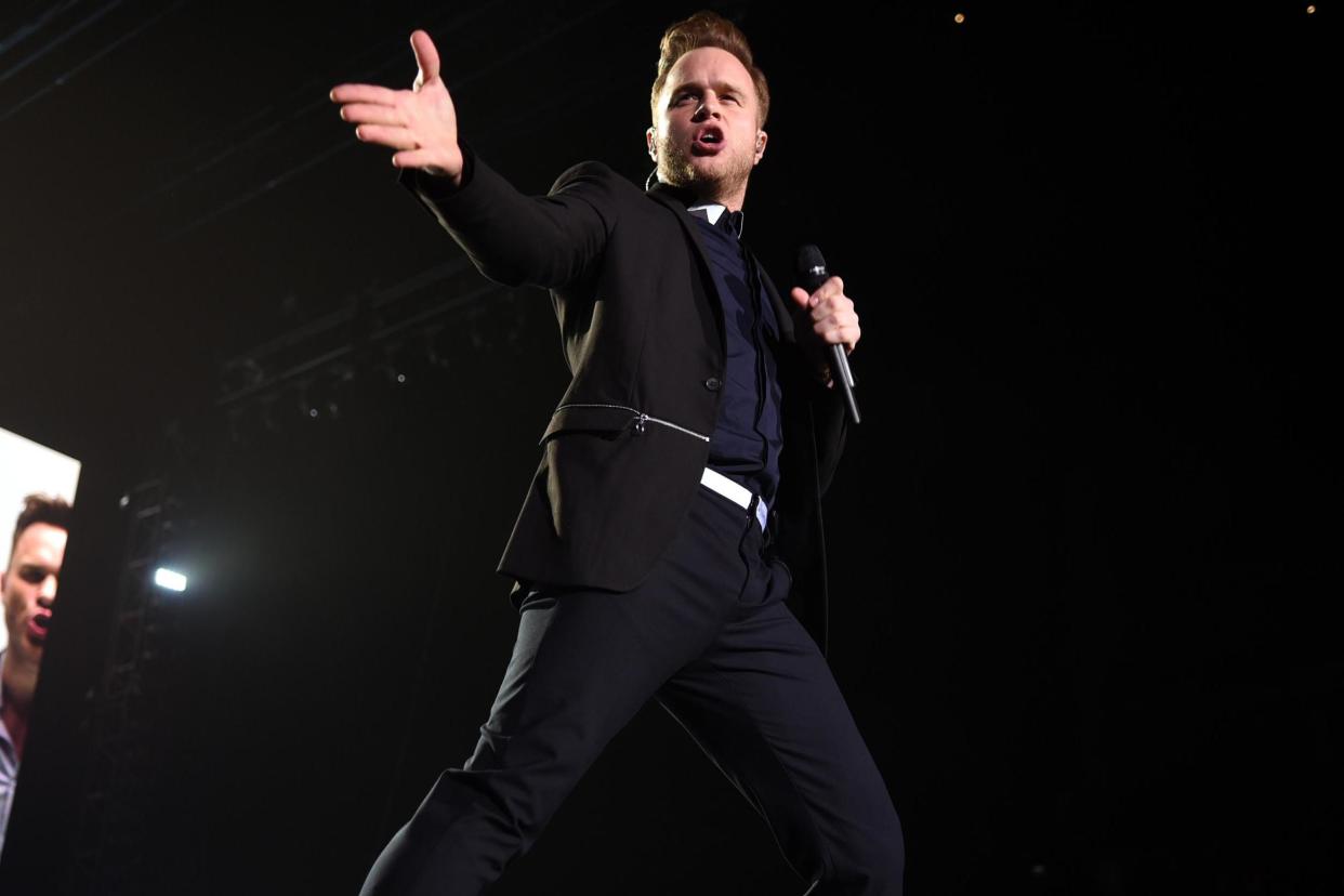 Irrepressible: Olly Murs flirted his way through the evening at the O2 Arena: ANGELA LUBRANO/LIVEPIX