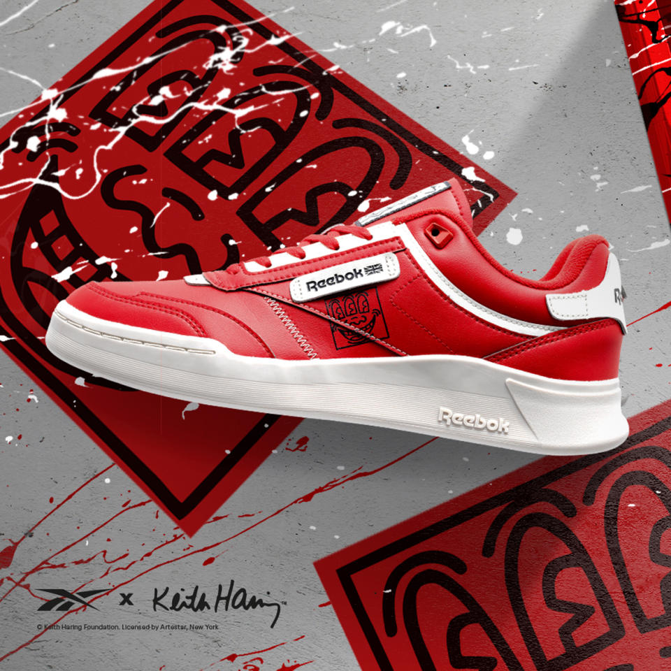 Reebok x Keith Haring Collection Club C Legacy sneakers. - Credit: Courtesy of Reebok