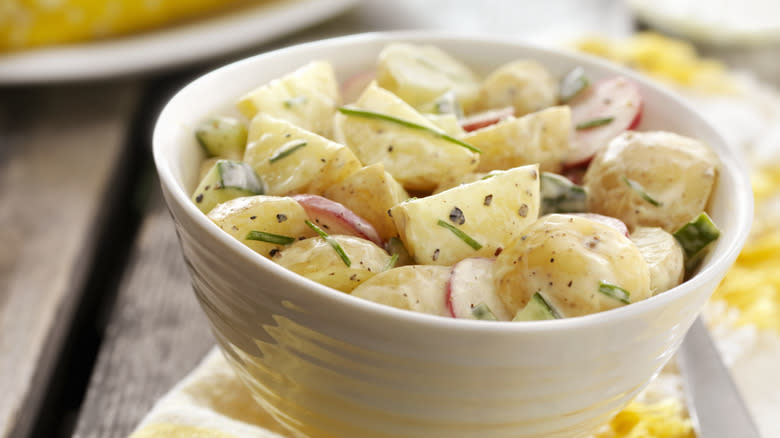 Bowl of potato salad