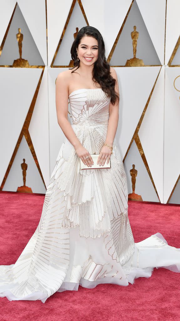 HOLLYWOOD, CA - FEBRUARY 26: Actor Auli'i Cravalho attends the 89th Annual Academy Awards at Hollywood & Highland Center on February 26, 2017 in Hollywood, California. (Photo by Frazer Harrison/Getty Images)