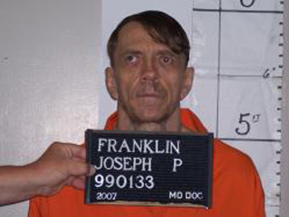 Joseph Paul Franklin is seen in a 2007 booking photo from the Missouri Department of Corrections