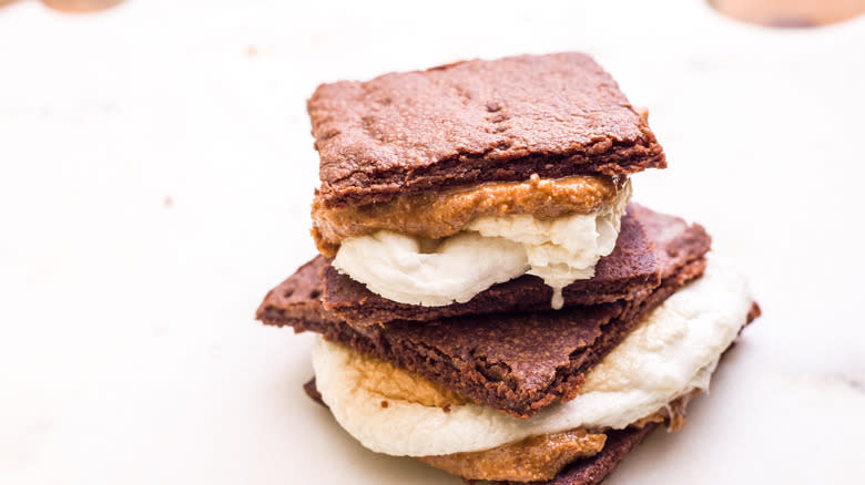 s'more with peanut butter