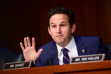 Schatz speaks during Facebook digital currency hearing