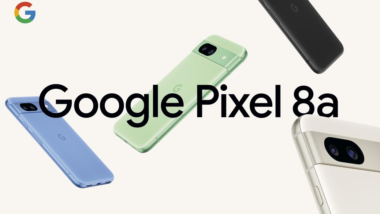  The Google Pixel 8a in all colors. 