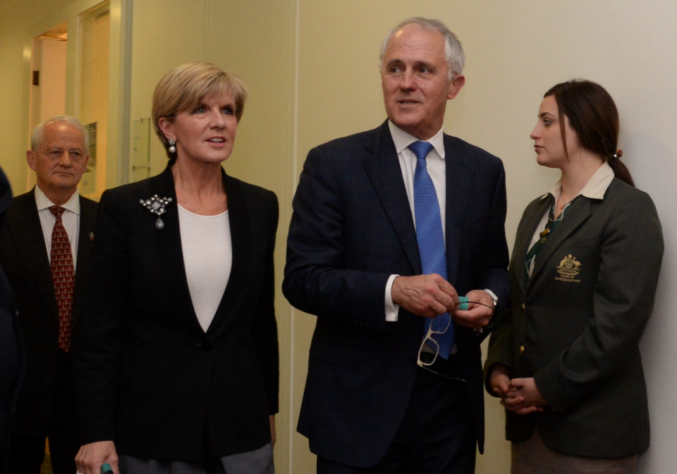 New leaders: Malcolm Turnbull and Julie Bishop