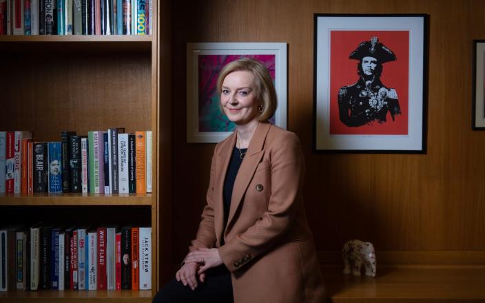 Liz Truss says: 'While I regret that I wasn’t able to implement my full programme, I am still optimistic for the future' - Geoff Pugh for The Telegraph