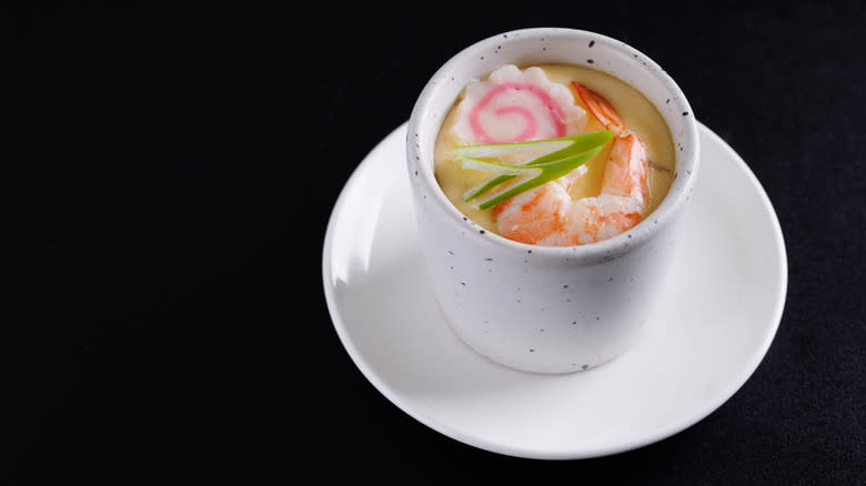 Chawanmushi in cup and saucer