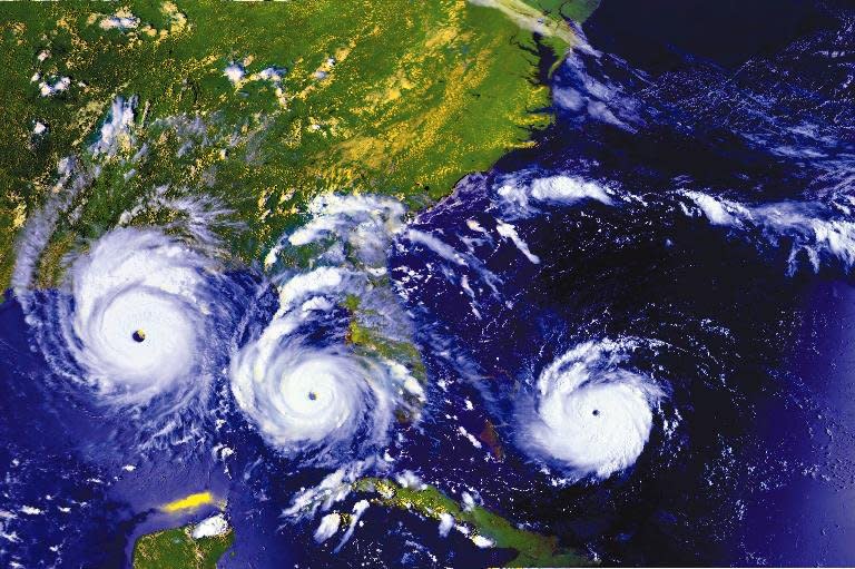 On August 24, 1992, Hurricane Andrew smashed into Florida south of Miami with sustained winds of 145 mph. The storm killed 15 people and caused more than $30 billion in damage. File Photo courtesy NASA