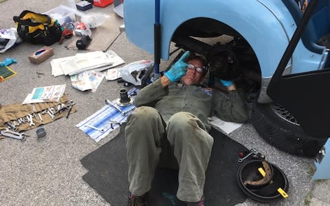 1960 Triumph TR3a - ownered by Andrew English - 2019 Liège-Brescia-Liège road rally