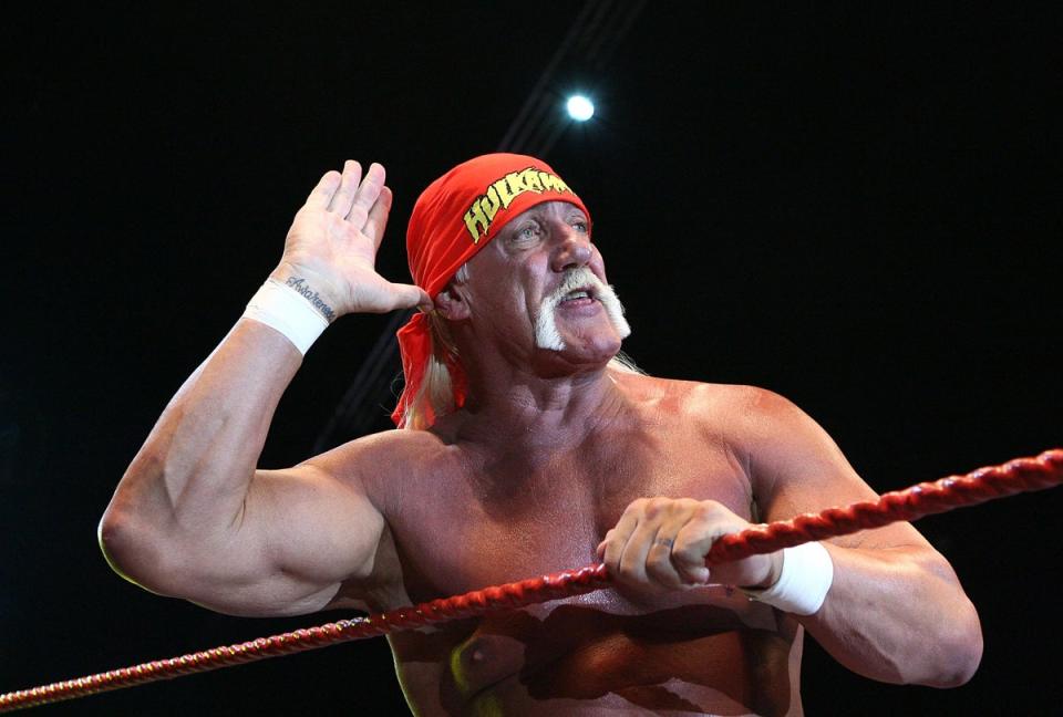 Hulk Hogan in the ring in Perth, Australia, in November 2009 (Getty)