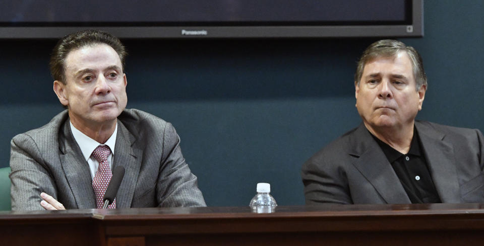 Neither Rick Pitino nor Tom Jurich claim knowledge of any wrongdoing at Louisville. (AP)