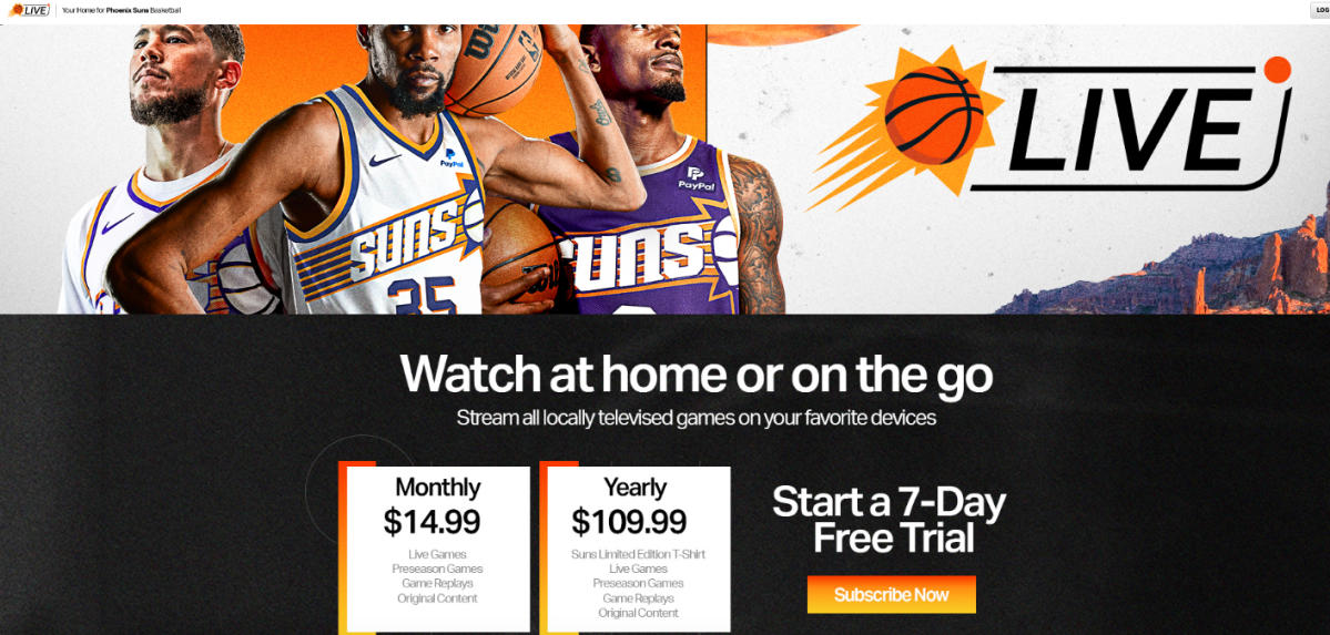 PHOENIX SUNS LAUNCH SUNS LIVE