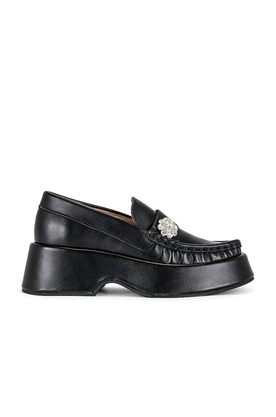 Retro Flatform Jewel Loafer