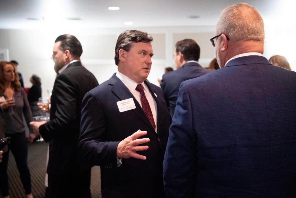 Indiana Attorney General Todd Rokita at the Republican Party's annual Lincoln Day Dinner at the Evansville Country Club March 2, 2023.