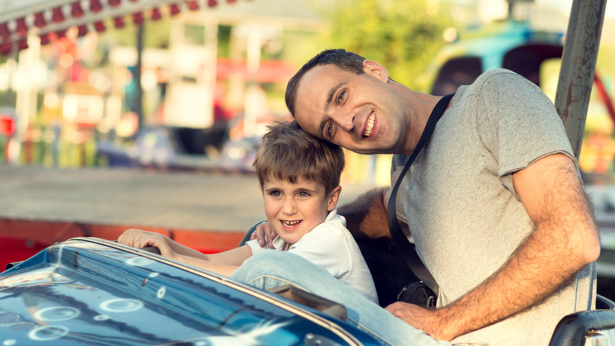 family vacations with baby or toddler: amusement parks (Shutterstock / SerbBgd)