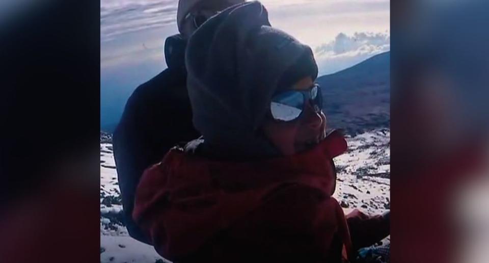 Tardó cinco dias en llegar a la cima. (Créditos: ANI)