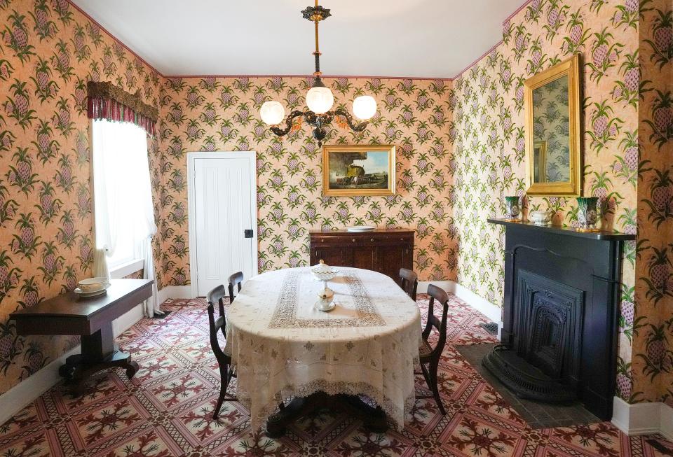 Dining room in the Francis Costigan House in Madison, Indiana. May 16, 2024
