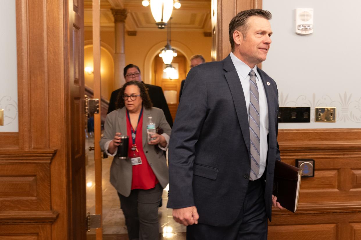 Kansas AG Kris Kobach questioned six school districts over alleged violations of "parental rights" when they advise staff members not to out students as transgender.
