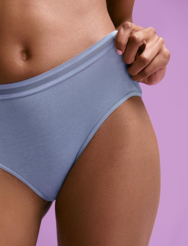 Ribbed stretch-jersey briefs