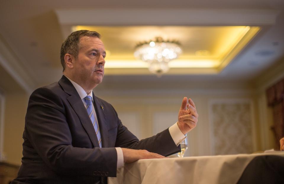 TORONTO, ON - MAY 3: Newly elected Alberta Premier Jason Kenney, on a swing through Toronto after his visit to Ottawa yesterday.        (Rick Madonik/Toronto Star via Getty Images)