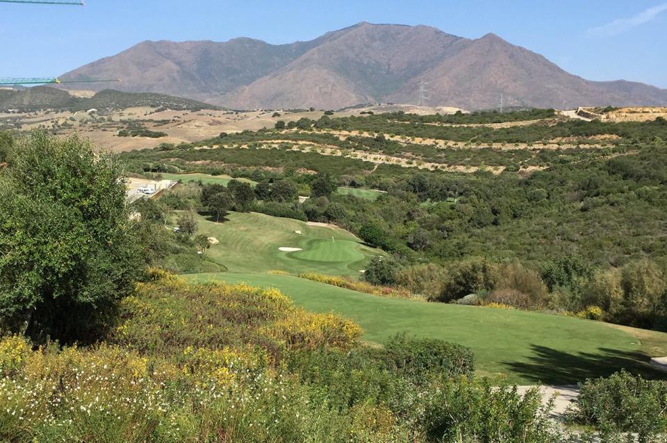 The par-3 10th at Finca Cortesin