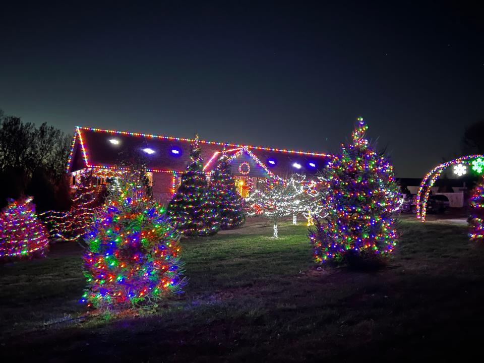 The Vorst family begins putting thousands of lights up for their annual display at the beginning of October each year. Their home is located at 6479 N. Fremont Road in Ozark. Homeowner Shelly Vorst said, "We love Christmas and it makes us happy when families come by each year to enjoy our winter wonderland!"