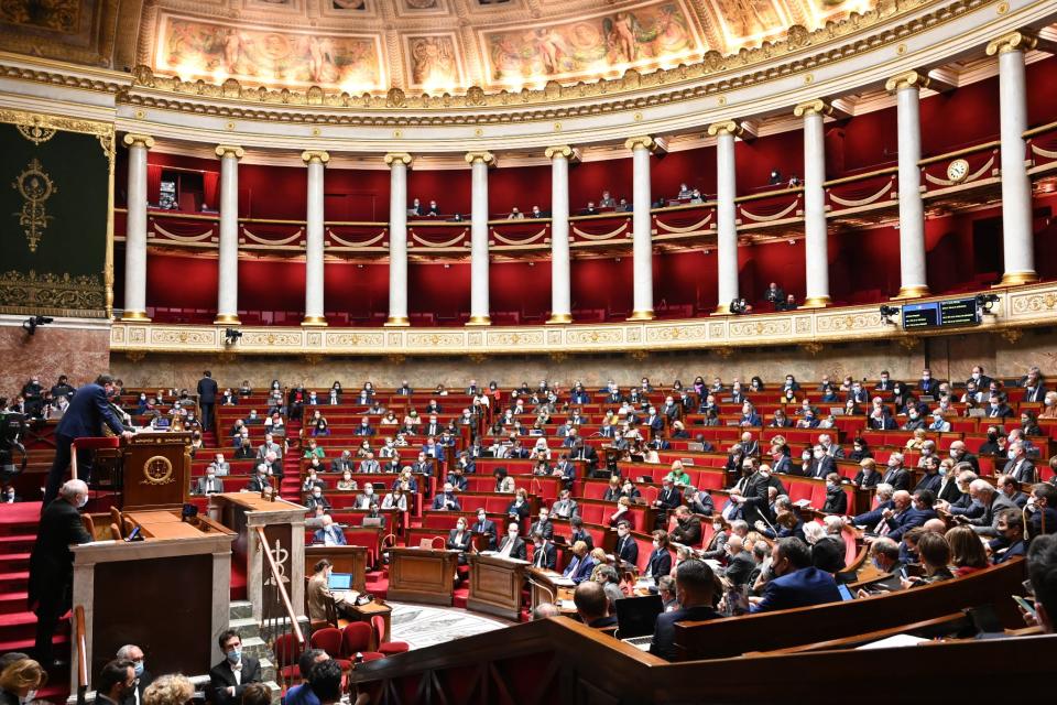 L'hémicycle de l'Assemblée nationale le 5 janvier 2022 - BERTRAND GUAY / AFP