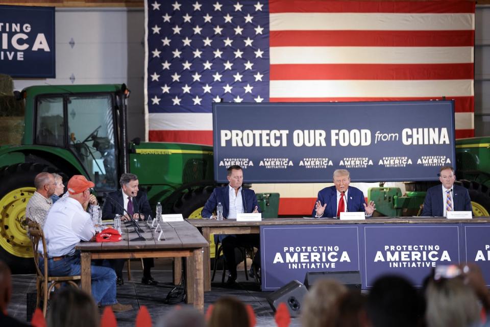 It's hard to tell with Trump. One of his top aides says he has more strategic, and limited, plans in mind. Yet at this event Monday in Pennsylvania, Trump threatened big tariffs against imports from Mexico, which would seemingly threaten the North American trade agreement he himself signed.