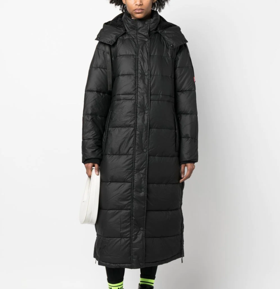 Hunter padded hooded coat.