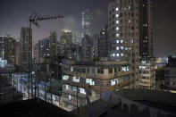 <p>A general view is shown of residential and commercial buildings in Yau Tsim Mong District, May 6, 2017, which is a popular location for subdivided units in Hong Kong. (Photo: Kin Cheung/AP) </p>