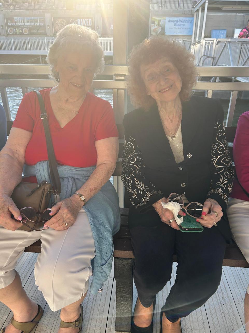 Barbara Carolan, 94, recently flew across the country to reunite with her 91-year-old sister Shirley. Carolan's granddaughter captured the reunion on video and it has since gone viral.