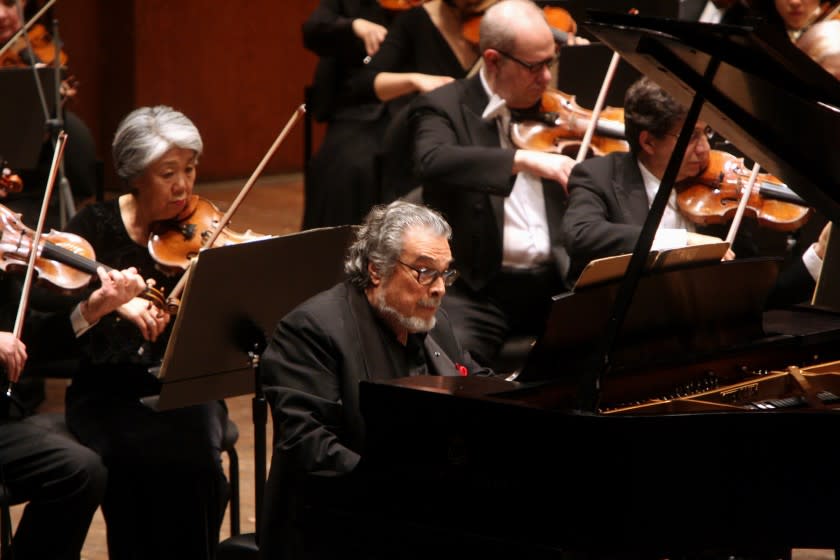 New York Philharmonic at Avery Fisher Hall on Thursday night, December 11, 2008.This image;Leon Fleisher performing Prokofiev's "Concerto No.4 in B-flat major for Piano (Left Hand) and Orchestra" with members of the New York Philharmonic. (Photo by Hiroyuki Ito/Getty Images)